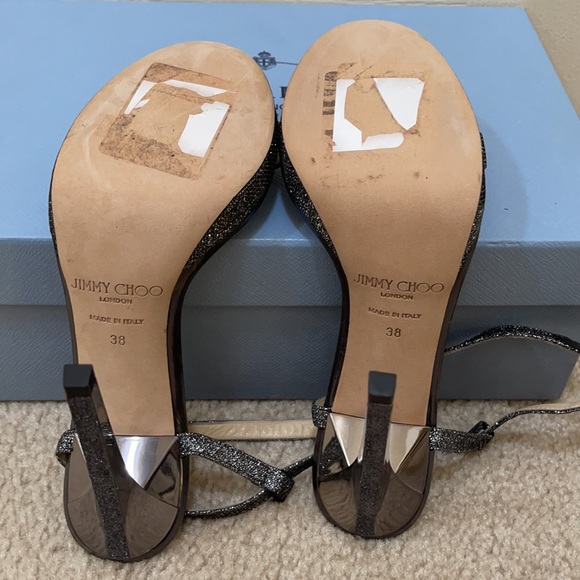 New JIMMY CHOO Claudette 120 Anthracite size 38 - Picture 4 of 6